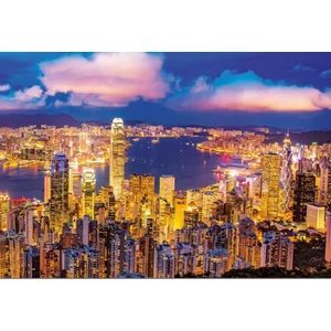 Educa 18462 - Neon puzzle - Hong Kong - 1000 db-os puzzle