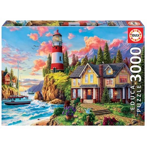 Educa 18507 - Világítótorony az óceán mellett - 3000 db-os puzzle