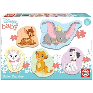 Educa 18591 - Baby sziluett puzzle - Disney - Állatok 2 - 3,4,5 db-os puzzle