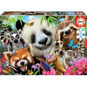 Educa 18610 - Selfies - Vidám állatok - 300 db-os puzzle
