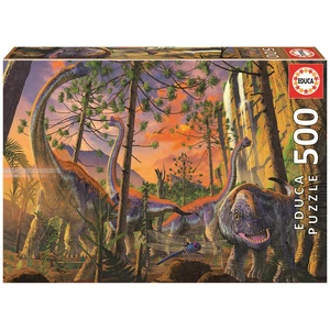 Educa 19001 - Kíváncsi Dinoszauruszok - 500 db-os puzzle