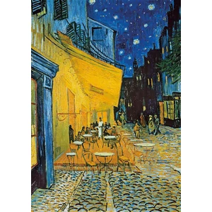 Educa 2x1000 db-os puzzle - Van Gogh - Napraforgók + Éjjeli kávézó, Klimt (18491)