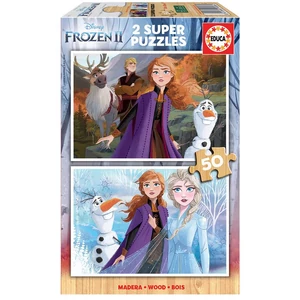 Educa 18086 - Jégvarázs 2 - 2 x 50 db-os fa puzzle