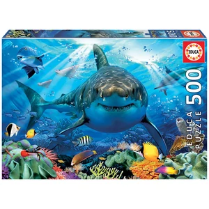 Educa 18478 - Nagy fehér cápa - 500 db-os puzzle