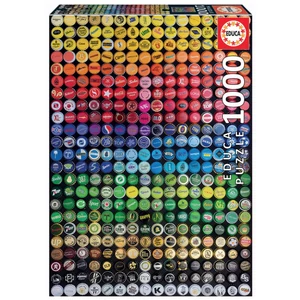 Educa 19026 - Színkollázs - Kupakok - 1000 db-os puzzle 