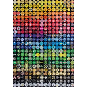Educa 19026 - Színkollázs - Kupakok - 1000 db-os puzzle