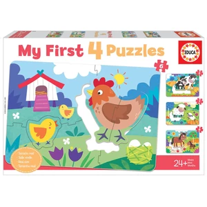 Educa 18899 - Anyja fia - My first 4 az 1-ben puzzle (5,6,7,8 db-os) puzzle