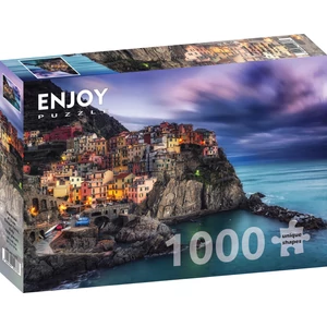Enjoy Puzzle - 1077 - Manarola at Dusk, Cinque Terre, Italy - 1000 db-os puzzle