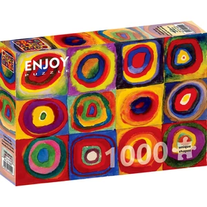 Enjoy Puzzle - 1542 - Vassily Kandinsky - Color Study: Squares with Concentric Circles - 1000 db-os puzzle