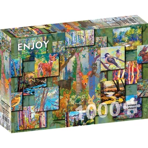 Enjoy Puzzle - 2031 - Woodland Collage - 1000 db-os puzzle