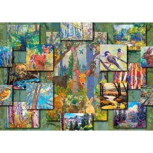 Enjoy Puzzle - 2031 - Woodland Collage - 1000 db-os puzzle