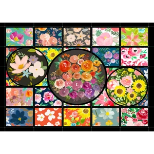 Enjoy Puzzle - 2045 - Lacy's Flower Garden - 1000 db-os puzzle