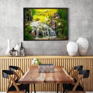 Enjoy Puzzle - 1608 - A Log Cabin by the Magic Creek - 1000 db-os puzzle