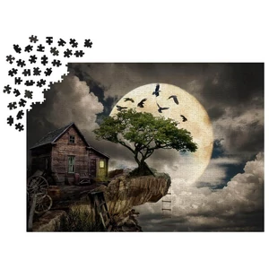 Enjoy Puzzle - 1614 - A Log Cabin on a Cliff - 1000 db-os puzzle