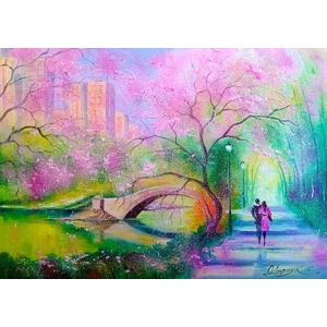 Enjoy Puzzle - 1681 - A Walk In A City Park - 1000 db-os puzzle