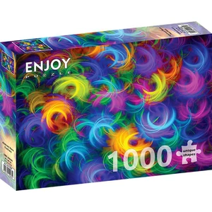 Enjoy Puzzle - 1964 - Abstract Neon Feathers - 1000 db-os puzzle