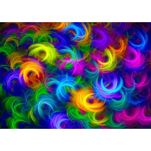 Enjoy Puzzle - 1964 - Abstract Neon Feathers - 1000 db-os puzzle