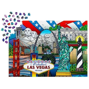 Enjoy Puzzle - 1937 - American Landmarks Collage - 1000 db-os puzzle
