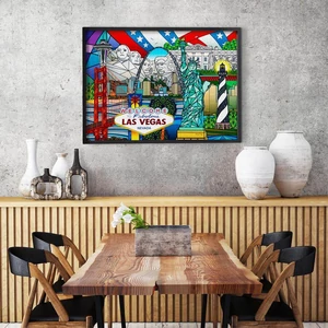 Enjoy Puzzle - 1937 - American Landmarks Collage - 1000 db-os puzzle