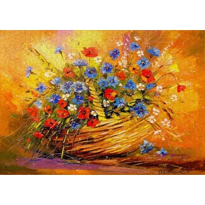 Enjoy Puzzle - 1687 - Basket with Flowers - 1000 db-os puzzle