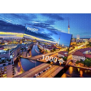 Enjoy Puzzle - 2068 - Berlin Cityscape by Night - 1000 db-os puzzle