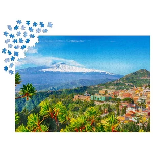 Enjoy Puzzle - 2087 - Etna Volcano and Taormina, Sicily - 1000 db-os puzzle