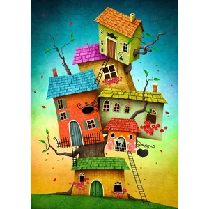 Enjoy Puzzle - 2119 - Fairy Tale Houses - 1000 db-os puzzle