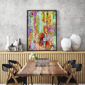 Enjoy Puzzle - 2010 - Floral Curtain - 1000 db-os puzzle