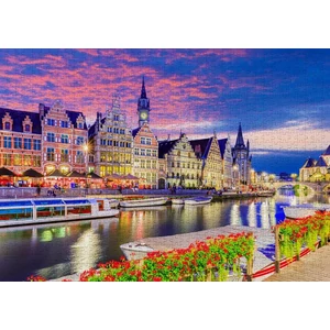 Enjoy Puzzle - 2097 - Ghent at Twilight, Belgium - 1000 db-os puzzle