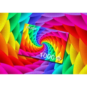 Enjoy Puzzle - 1638 - Gradient Rainbow Swirl - 1000 db-os puzzle