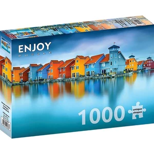 Enjoy Puzzle - 2078 - Houses on Water, Groningen, Netherlands - 1000 db-os puzzle