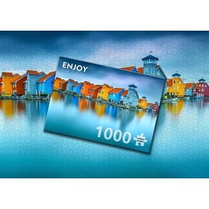 Enjoy Puzzle - 2078 - Houses on Water, Groningen, Netherlands - 1000 db-os puzzle