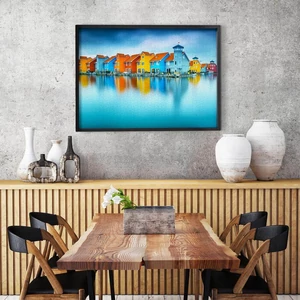 Enjoy Puzzle - 2078 - Houses on Water, Groningen, Netherlands - 1000 db-os puzzle