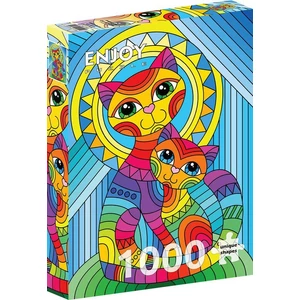 Enjoy Puzzle - 2122 - Inseparable Cat and Kitten - 1000 db-os puzzle