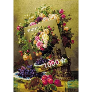 Enjoy Puzzle - 1107 - Jean-Baptiste Robie: Still Life with Roses - 1000 db-os puzzle
