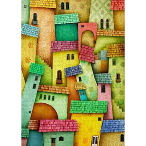 Enjoy Puzzle - 1629 - Joyful Houses - 1000 db-os puzzle