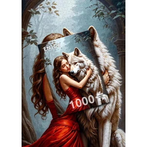 Enjoy Puzzle - 2165 - Lady and the Wolf - 1000 db-os puzzle