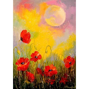 Enjoy Puzzle - 1823 - Poppies in the Moonlight - 1000 db-os puzzle