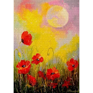 Enjoy Puzzle - 1823 - Poppies in the Moonlight - 1000 db-os puzzle