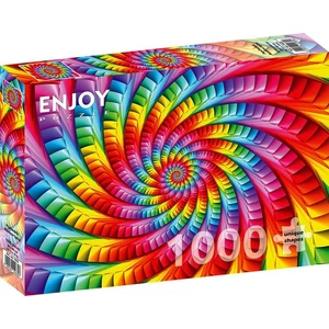 Enjoy Puzzle - 1635 - Psychedelic Rainbow Spiral - 1000 db-os puzzle