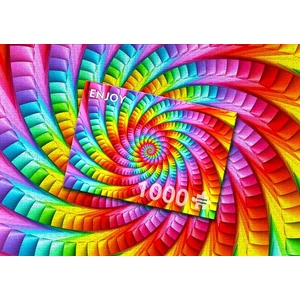 Enjoy Puzzle - 1635 - Psychedelic Rainbow Spiral - 1000 db-os puzzle