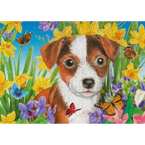 Enjoy Puzzle - 1916 - Puppy Garden - 1000 db-os puzzle