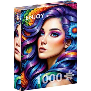 Enjoy Puzzle - 2172 - Rainbow Flower Portrait - 1000 db-os puzzle