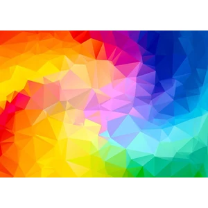 Enjoy Puzzle - 1239 - Rainbow Gradient Poligonal Swirl - 1000 db-os puzzle