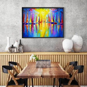 Enjoy Puzzle - 1732 - Rainbow Sailboats - 1000 db-os puzzle