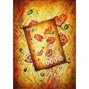 Enjoy Puzzle - 1380 - Red Poppies Painting - 1000 db-os puzzle