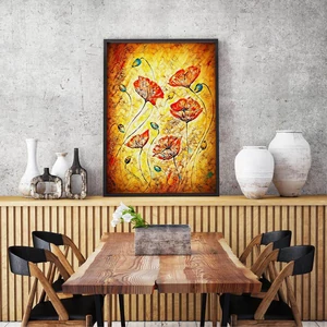 Enjoy Puzzle - 1380 - Red Poppies Painting - 1000 db-os puzzle