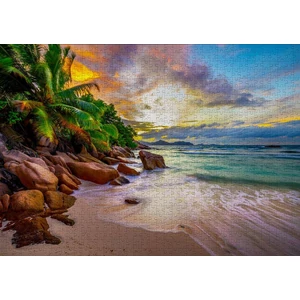 Enjoy Puzzle - 2102 - Seychelles Beach at Sunset - 1000 db-os puzzle