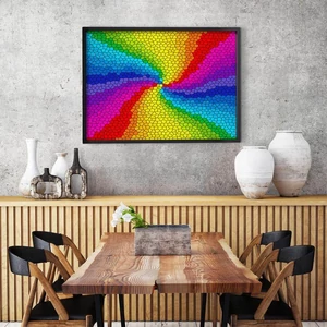 Enjoy Puzzle - 1970 - Stained Glass Rainbow Burst - 1000 db-os puzzle