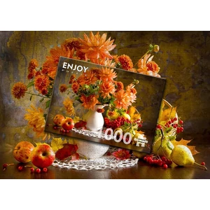 Enjoy Puzzle - 1233 - Still Life with Orange Dahlias - 1000 db-os puzzle